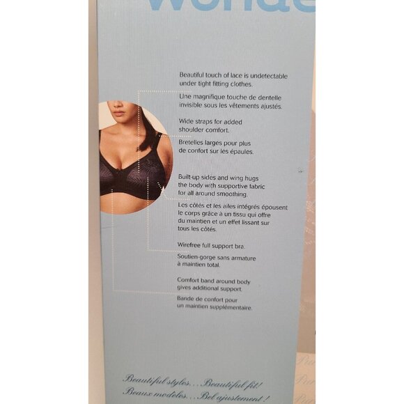 WonderBra Plus 42D Wireless All Around Smoothing Side And Back Style W1985 - Picture 6 of 9
